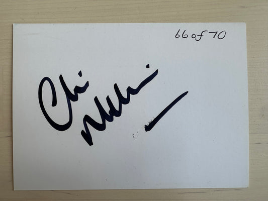 Signed Chris Malkin Wembley 91 postcard