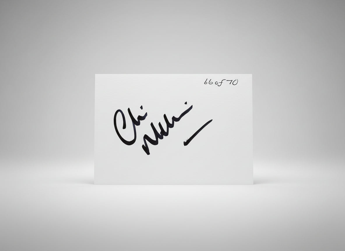 Signed Chris Malkin Wembley 91 postcard