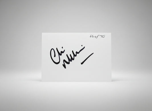 Signed Chris Malkin Wembley 91 postcard