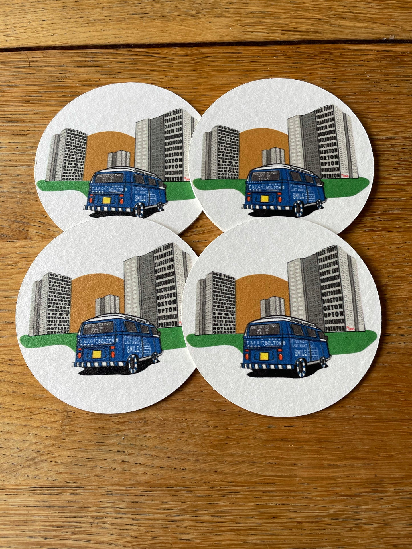 Bus/Flats Beer Mats