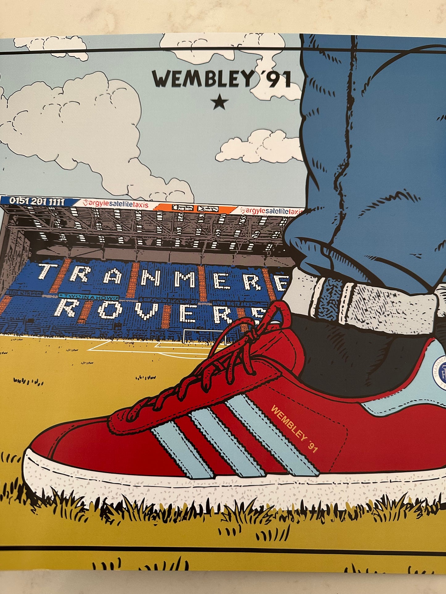 A3 Wembley 91 Poster