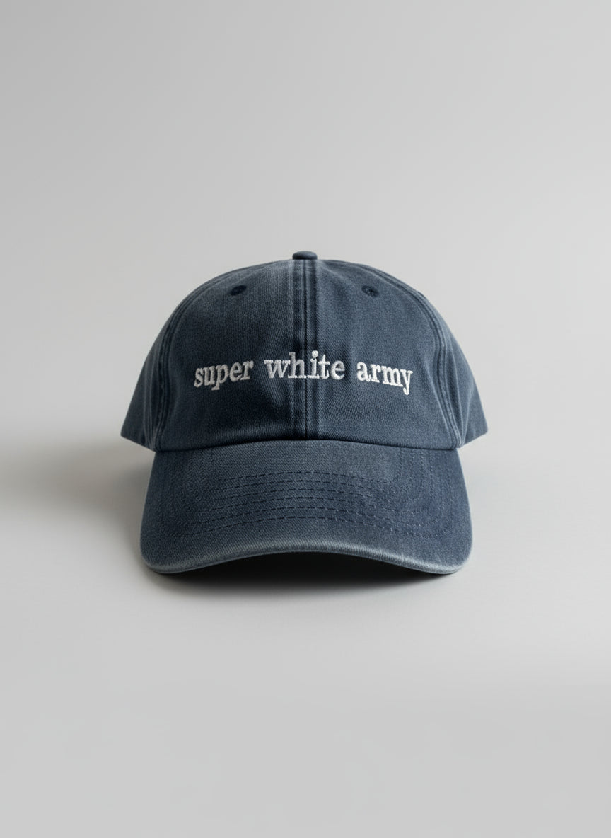 Embroidered Washed Cotton Cap