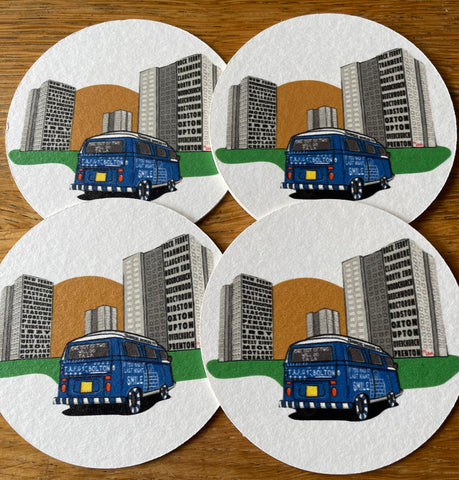 Bus/Flats Beer Mats