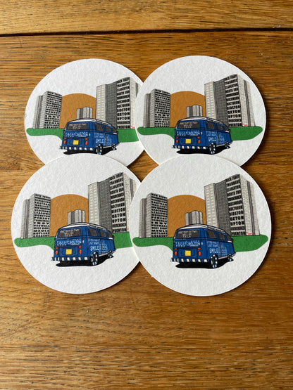 Bus/Flats Beer Mats