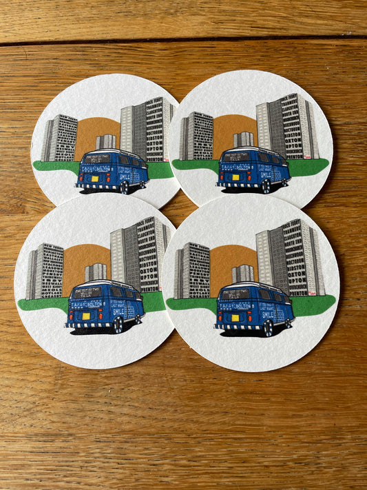 Bus/Flats Beer Mats
